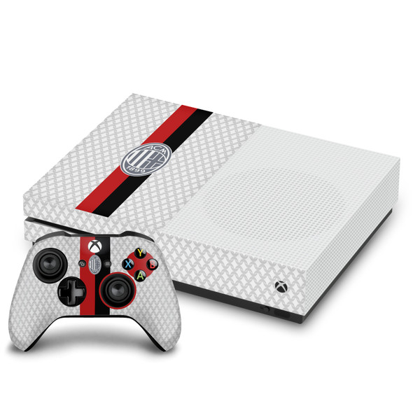 AC Milan 2023/24 Crest Kit Away Vinyl Sticker Skin Decal Cover for Microsoft One S Console & Controller