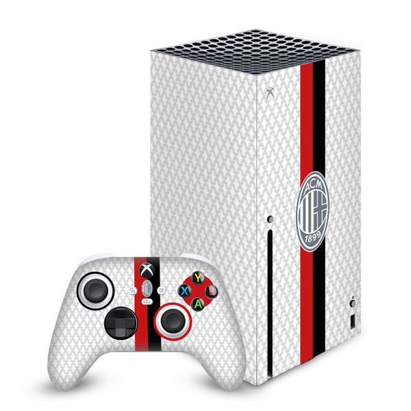 AC Milan 2023/24 Crest Kit Away Vinyl Sticker Skin Decal Cover for Microsoft Series X Console & Controller