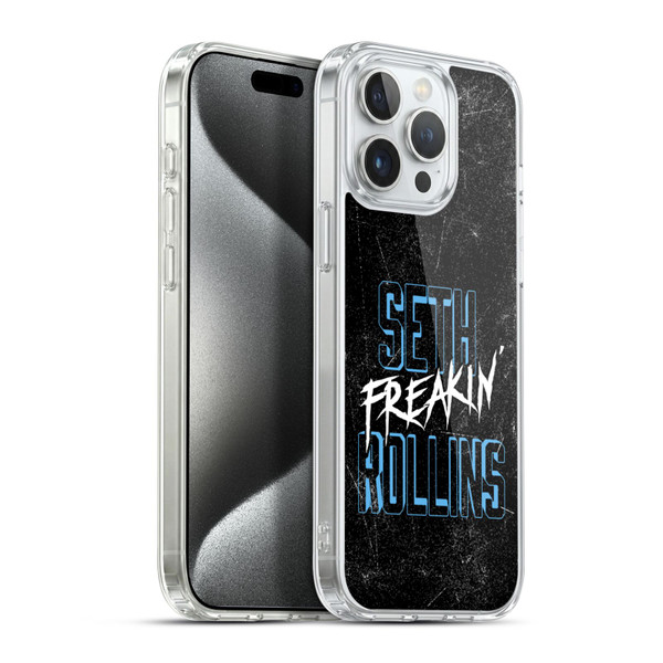 WWE Seth Rollins Logotype Soft Gel Case for Apple iPhone 15 Pro Max & MagSafe
