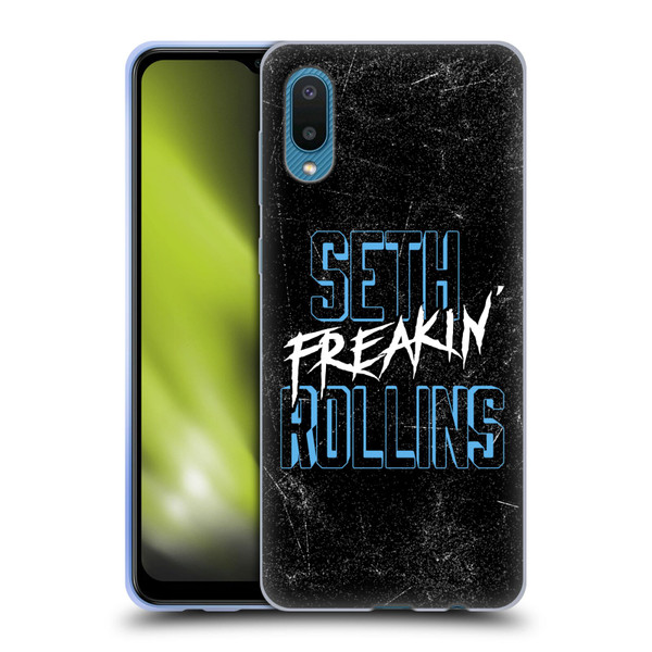 WWE Seth Rollins Logotype Soft Gel Case for Samsung Galaxy A02/M02 (2021)