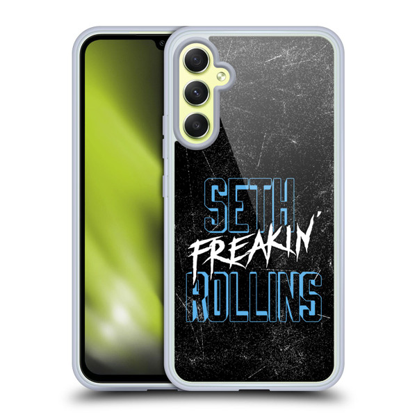 WWE Seth Rollins Logotype Soft Gel Case for Samsung Galaxy A34 5G