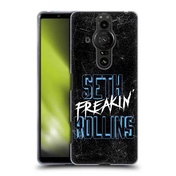 WWE Seth Rollins Logotype Soft Gel Case for Sony Xperia Pro-I