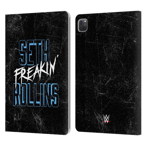 WWE Seth Rollins Logotype Leather Book Wallet Case Cover For Apple iPad Pro 11 2020 / 2021 / 2022