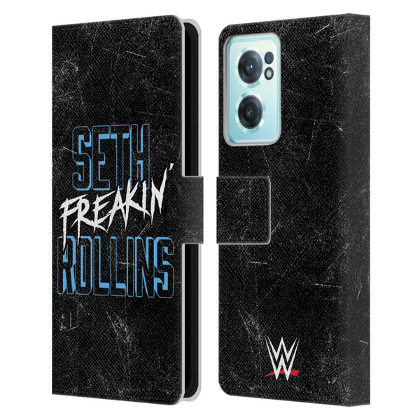 WWE Seth Rollins Logotype Leather Book Wallet Case Cover For OnePlus Nord CE 2 5G