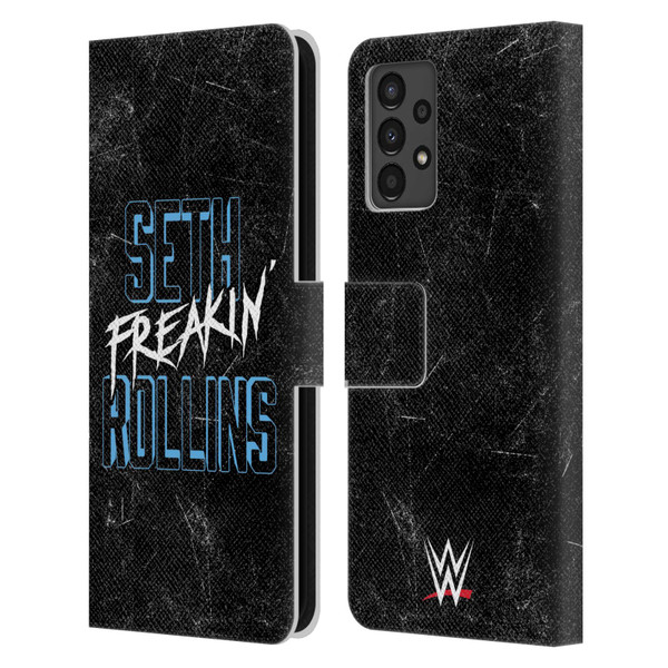 WWE Seth Rollins Logotype Leather Book Wallet Case Cover For Samsung Galaxy A13 (2022)