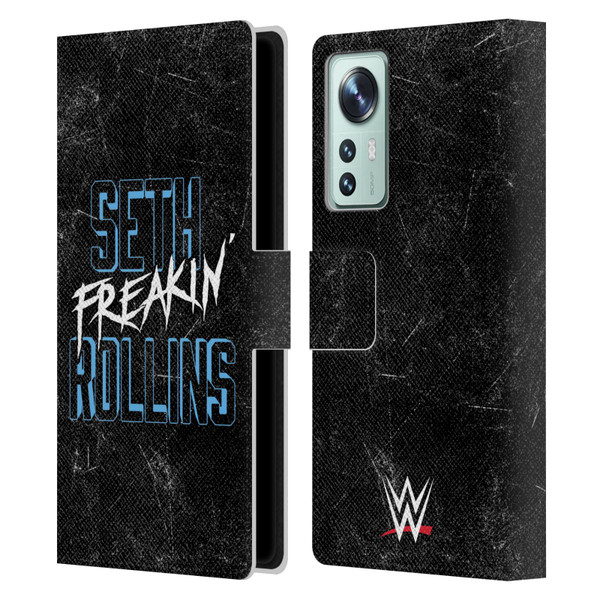 WWE Seth Rollins Logotype Leather Book Wallet Case Cover For Xiaomi 12