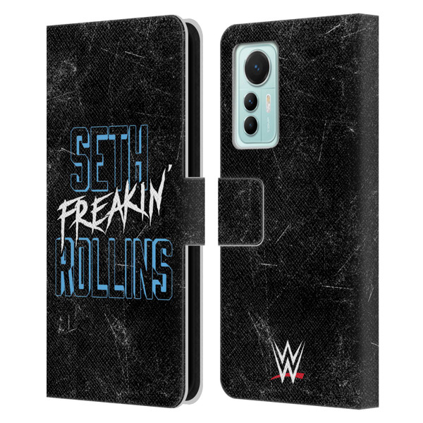 WWE Seth Rollins Logotype Leather Book Wallet Case Cover For Xiaomi 12 Lite