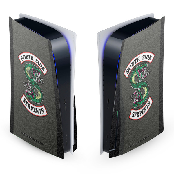 Riverdale Character And Logo South Side Serpents Vinyl Sticker Skin Decal Cover for Sony PS5 Disc Edition Console