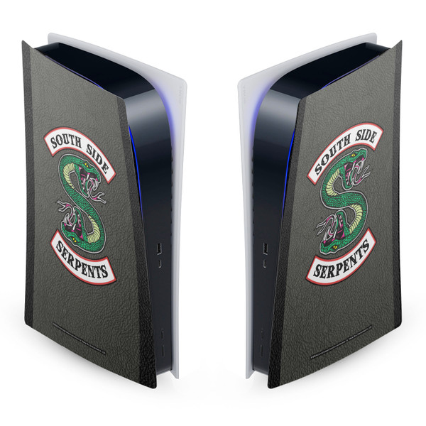 Riverdale Character And Logo South Side Serpents Vinyl Sticker Skin Decal Cover for Sony PS5 Digital Edition Console