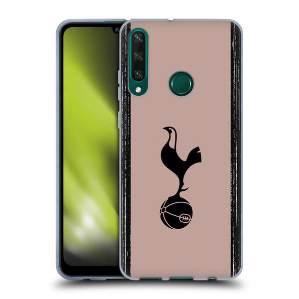 Tottenham Hotspur F.C. 2023/24 Badge Black And Taupe Soft Gel Case for Huawei Y6p