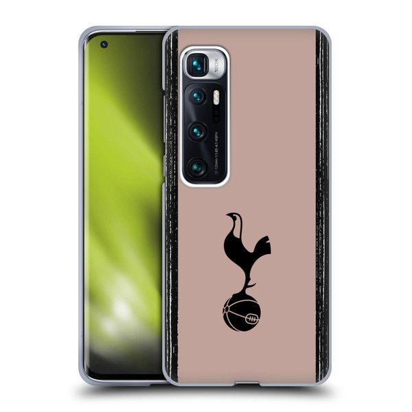 Tottenham Hotspur F.C. 2023/24 Badge Black And Taupe Soft Gel Case for Xiaomi Mi 10 Ultra 5G