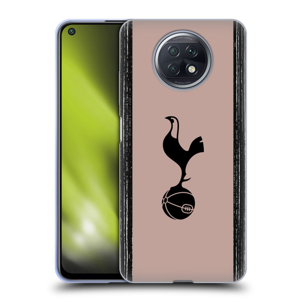 Tottenham Hotspur F.C. 2023/24 Badge Black And Taupe Soft Gel Case for Xiaomi Redmi Note 9T 5G