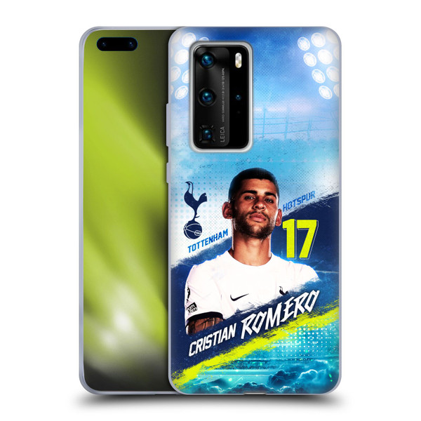 Tottenham Hotspur F.C. 2023/24 First Team Cristian Romero Soft Gel Case for Huawei P40 Pro / P40 Pro Plus 5G