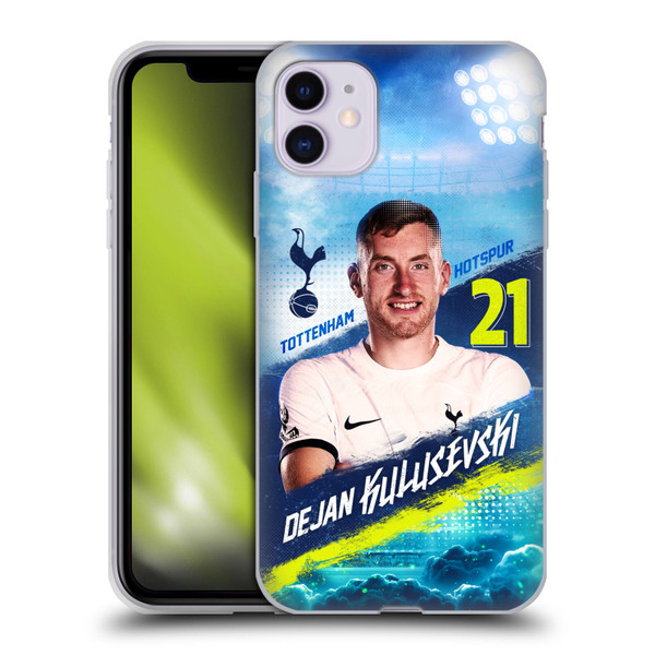 Tottenham Hotspur F.C. 2023/24 First Team Dejan Kulusevski Soft Gel Case for Apple iPhone 11