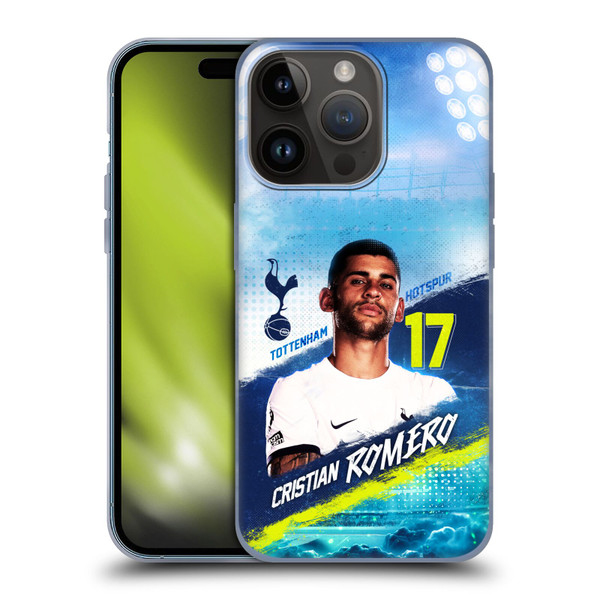 Tottenham Hotspur F.C. 2023/24 First Team Cristian Romero Soft Gel Case for Apple iPhone 15 Pro