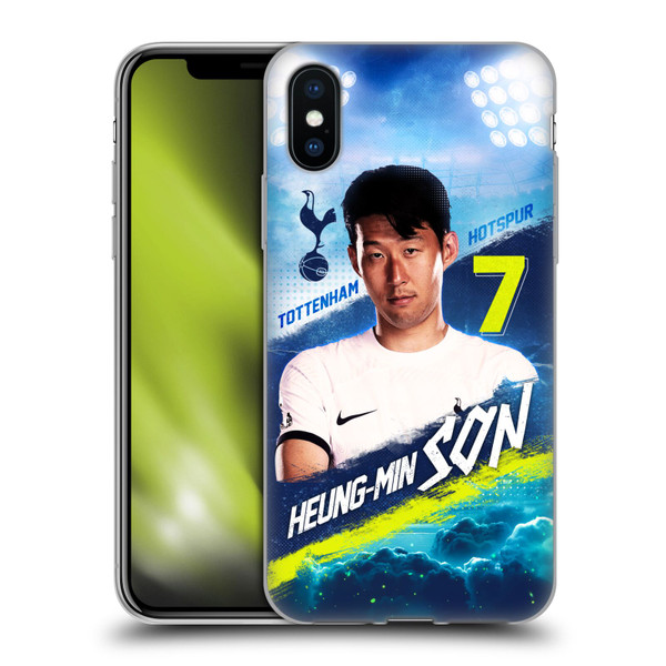 Tottenham Hotspur F.C. 2023/24 First Team Son Heung-Min Soft Gel Case for Apple iPhone X / iPhone XS