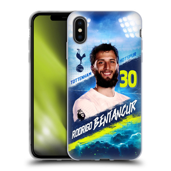 Tottenham Hotspur F.C. 2023/24 First Team Rodrigo Bentancur Soft Gel Case for Apple iPhone XS Max