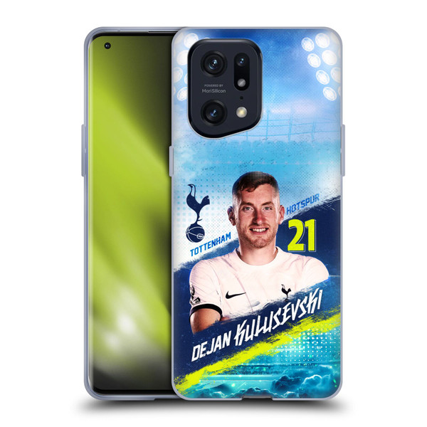 Tottenham Hotspur F.C. 2023/24 First Team Dejan Kulusevski Soft Gel Case for OPPO Find X5 Pro