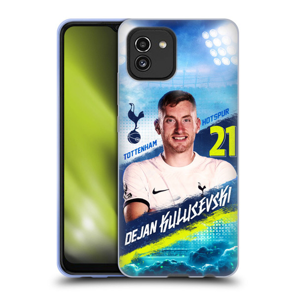 Tottenham Hotspur F.C. 2023/24 First Team Dejan Kulusevski Soft Gel Case for Samsung Galaxy A03 (2021)
