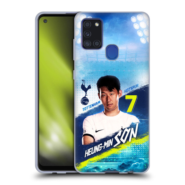 Tottenham Hotspur F.C. 2023/24 First Team Son Heung-Min Soft Gel Case for Samsung Galaxy A21s (2020)