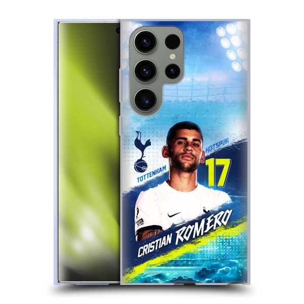 Tottenham Hotspur F.C. 2023/24 First Team Cristian Romero Soft Gel Case for Samsung Galaxy S23 Ultra 5G