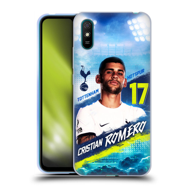 Tottenham Hotspur F.C. 2023/24 First Team Cristian Romero Soft Gel Case for Xiaomi Redmi 9A / Redmi 9AT