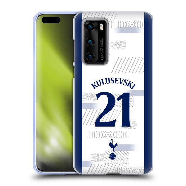 Tottenham Hotspur F.C. 2023/24 Players Dejan Kulusevski Soft Gel Case for Huawei P40 5G