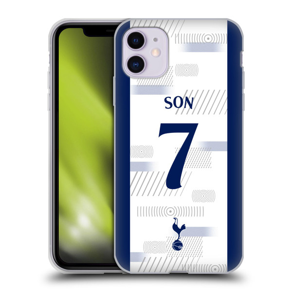 Tottenham Hotspur F.C. 2023/24 Players Son Heung-Min Soft Gel Case for Apple iPhone 11
