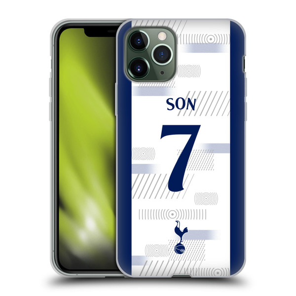 Tottenham Hotspur F.C. 2023/24 Players Son Heung-Min Soft Gel Case for Apple iPhone 11 Pro