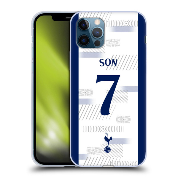 Tottenham Hotspur F.C. 2023/24 Players Son Heung-Min Soft Gel Case for Apple iPhone 12 / iPhone 12 Pro