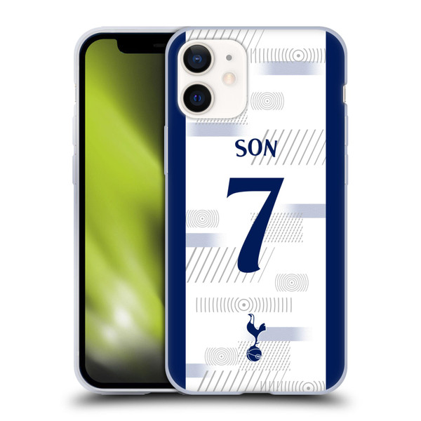 Tottenham Hotspur F.C. 2023/24 Players Son Heung-Min Soft Gel Case for Apple iPhone 12 Mini