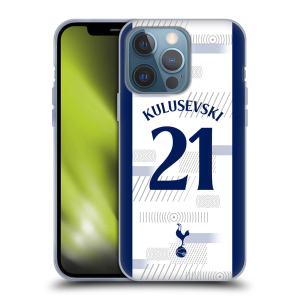 Tottenham Hotspur F.C. 2023/24 Players Dejan Kulusevski Soft Gel Case for Apple iPhone 13 Pro