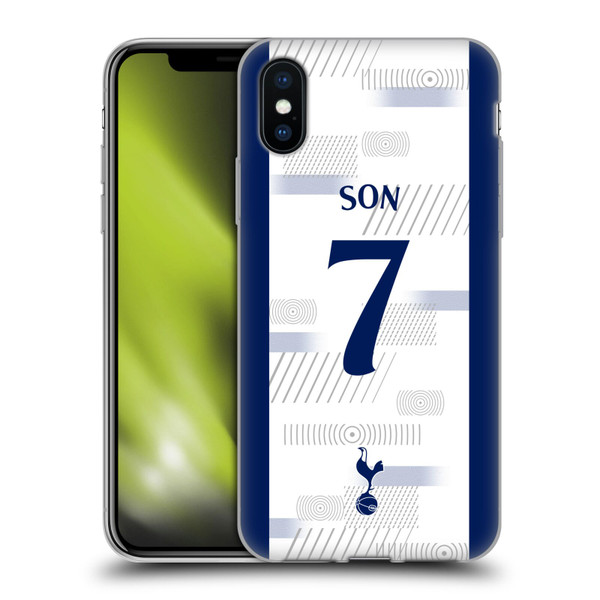 Tottenham Hotspur F.C. 2023/24 Players Son Heung-Min Soft Gel Case for Apple iPhone X / iPhone XS