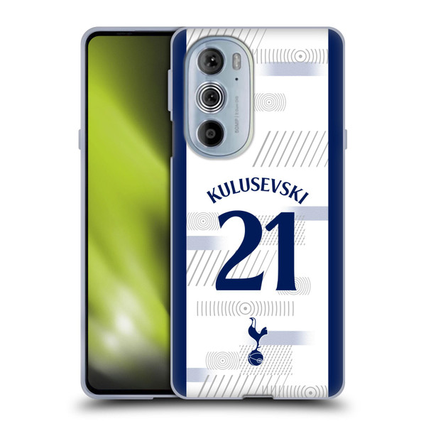Tottenham Hotspur F.C. 2023/24 Players Dejan Kulusevski Soft Gel Case for Motorola Edge X30