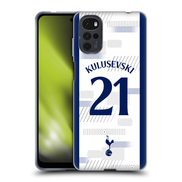 Tottenham Hotspur F.C. 2023/24 Players Dejan Kulusevski Soft Gel Case for Motorola Moto G22