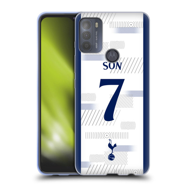 Tottenham Hotspur F.C. 2023/24 Players Son Heung-Min Soft Gel Case for Motorola Moto G50