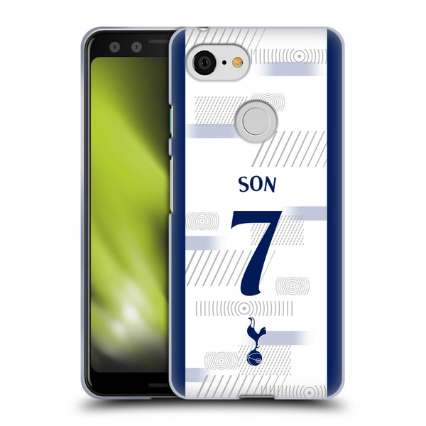 Tottenham Hotspur F.C. 2023/24 Players Son Heung-Min Soft Gel Case for Google Pixel 3