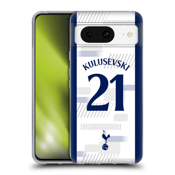 Tottenham Hotspur F.C. 2023/24 Players Dejan Kulusevski Soft Gel Case for Google Pixel 8