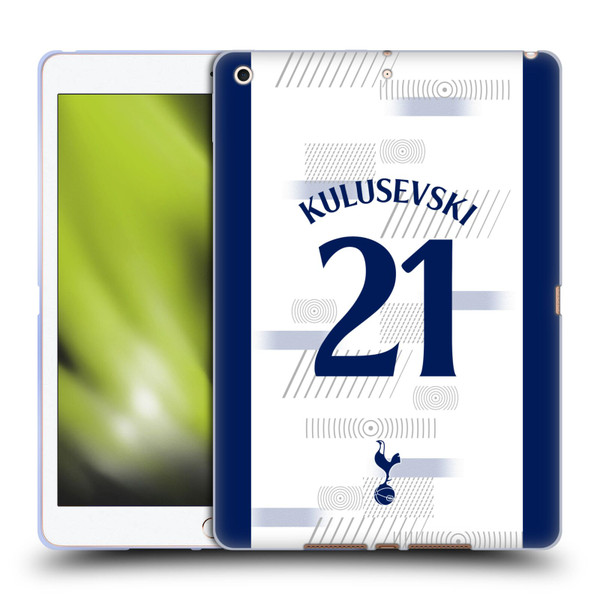 Tottenham Hotspur F.C. 2023/24 Players Dejan Kulusevski Soft Gel Case for Apple iPad 10.2 2019/2020/2021