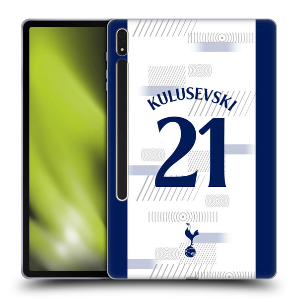 Tottenham Hotspur F.C. 2023/24 Players Dejan Kulusevski Soft Gel Case for Samsung Galaxy Tab S8 Plus
