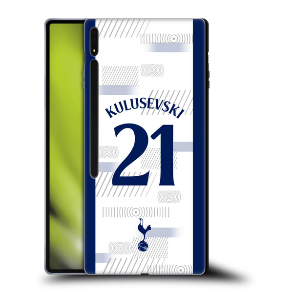 Tottenham Hotspur F.C. 2023/24 Players Dejan Kulusevski Soft Gel Case for Samsung Galaxy Tab S8 Ultra
