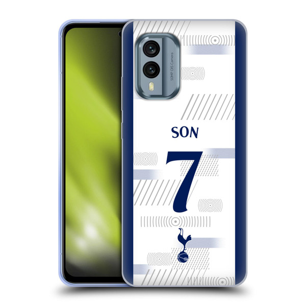 Tottenham Hotspur F.C. 2023/24 Players Son Heung-Min Soft Gel Case for Nokia X30