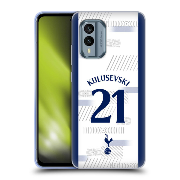 Tottenham Hotspur F.C. 2023/24 Players Dejan Kulusevski Soft Gel Case for Nokia X30