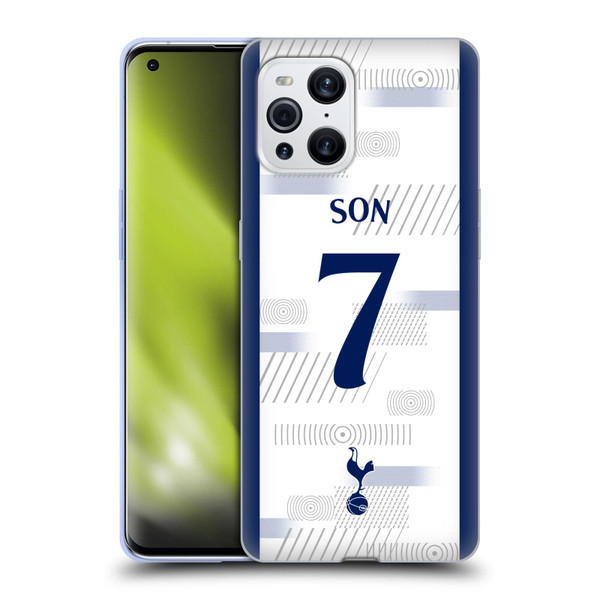 Tottenham Hotspur F.C. 2023/24 Players Son Heung-Min Soft Gel Case for OPPO Find X3 / Pro