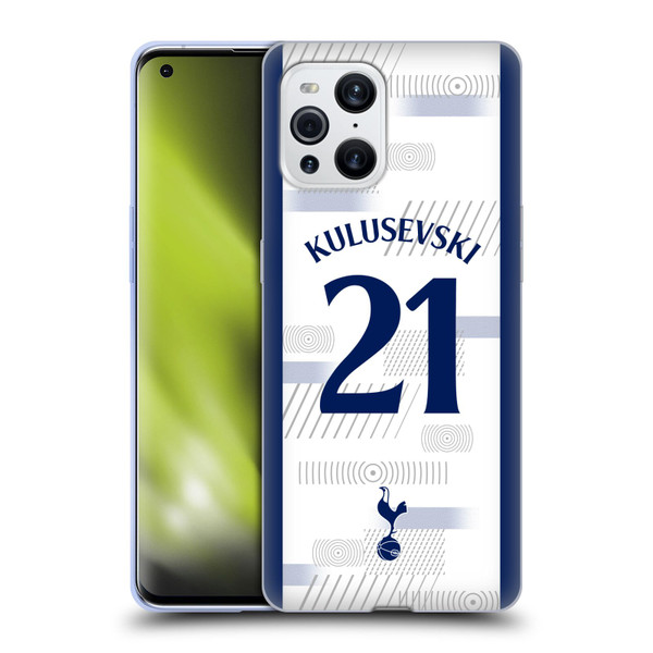 Tottenham Hotspur F.C. 2023/24 Players Dejan Kulusevski Soft Gel Case for OPPO Find X3 / Pro
