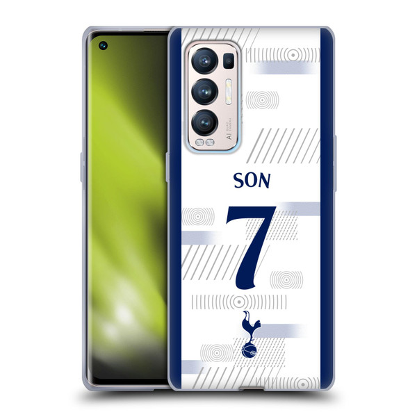 Tottenham Hotspur F.C. 2023/24 Players Son Heung-Min Soft Gel Case for OPPO Find X3 Neo / Reno5 Pro+ 5G