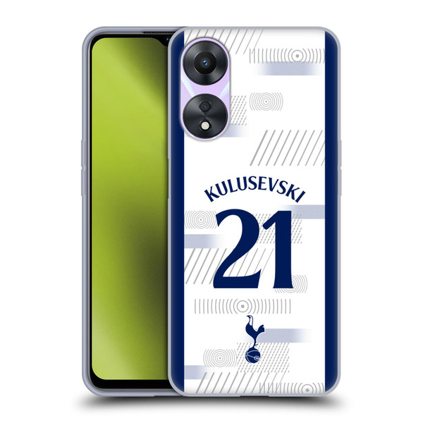Tottenham Hotspur F.C. 2023/24 Players Dejan Kulusevski Soft Gel Case for OPPO A78 5G