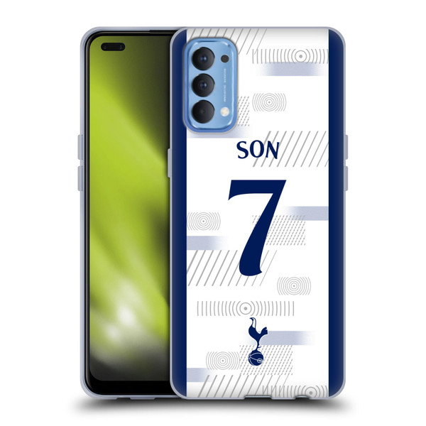 Tottenham Hotspur F.C. 2023/24 Players Son Heung-Min Soft Gel Case for OPPO Reno 4 5G