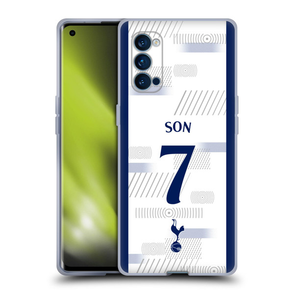Tottenham Hotspur F.C. 2023/24 Players Son Heung-Min Soft Gel Case for OPPO Reno 4 Pro 5G