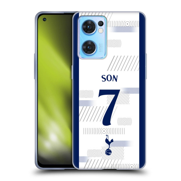 Tottenham Hotspur F.C. 2023/24 Players Son Heung-Min Soft Gel Case for OPPO Reno7 5G / Find X5 Lite